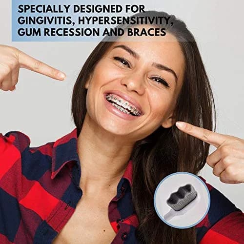 Wimolek Extra Soft Toothbrush 2 Pack | 20,000+ Ultra Soft Nano Bristles for Sensitive Gums & Teeth thumbnail 3