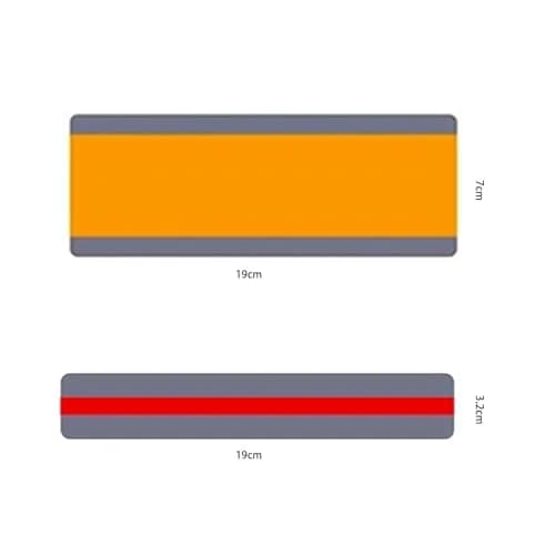 WEDTYGH Guided Reading Strips for Dyslexia 19cm x 7cm (Large) & 19cm x 3cm (Small) | 12 Pieces, 6 Colors, PVC Plastic thumbnail 7