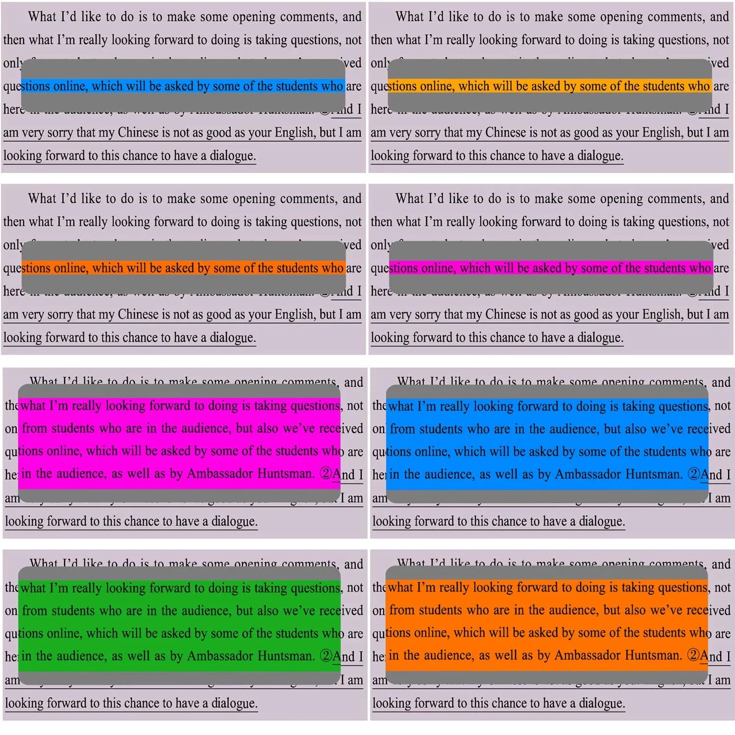WEDTYGH Guided Reading Strips for Dyslexia 19cm x 7cm (Large) & 19cm x 3cm (Small) | 12 Pieces, 6 Colors, PVC Plastic - view 3