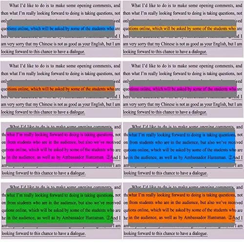 WEDTYGH Guided Reading Strips for Dyslexia 19cm x 7cm (Large) & 19cm x 3cm (Small) | 12 Pieces, 6 Colors, PVC Plastic thumbnail 3