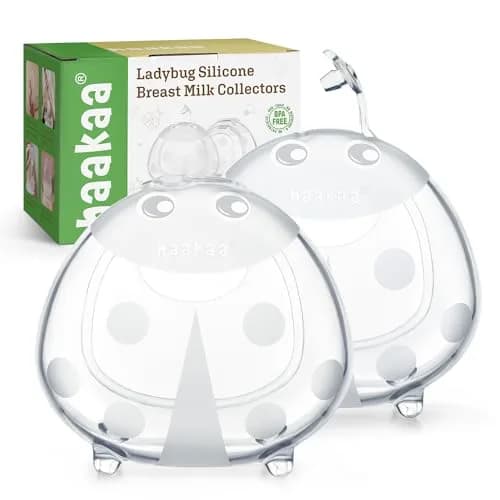 haakaa Ladybug Breast Milk Collector 75ml (2.5oz) | Passive Collection for Nursing Moms thumbnail 1