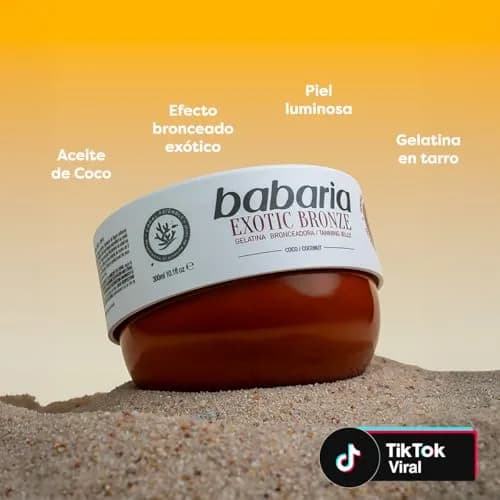 Babaria Coco Tanning Gelatin SPF 0 300ml (10.14 Fl Oz) | Exotic Golden Tan, Moisturizing Formula thumbnail 3