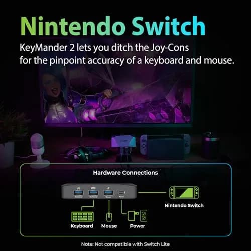 IOGEAR KeyMander 2 Keyboard/Mouse Adapter for Consoles | FPS Mouse Control, PS4, Xbox Series X/S, Switch thumbnail 5