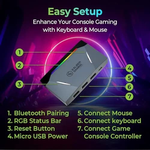 IOGEAR KeyMander 2 Keyboard/Mouse Adapter for Consoles | FPS Mouse Control, PS4, Xbox Series X/S, Switch thumbnail 3