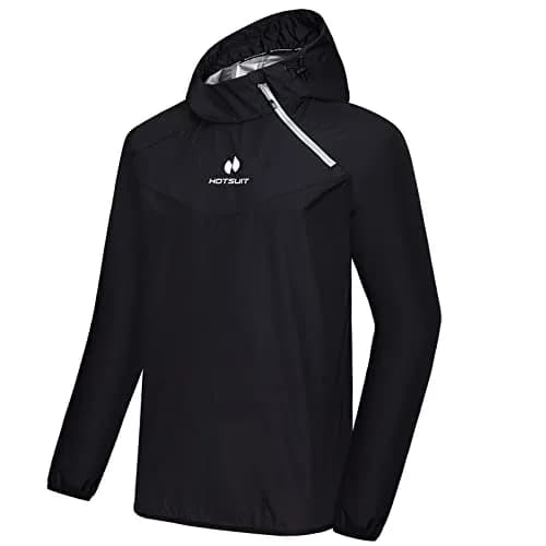 HOTSUIT Men's Sauna Suit Jacket Black 4XL | Accelerates Sweat for Weight Loss Workouts thumbnail 1