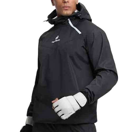 HOTSUIT Men's Sauna Suit Jacket Black 4XL | Accelerates Sweat for Weight Loss Workouts thumbnail 3