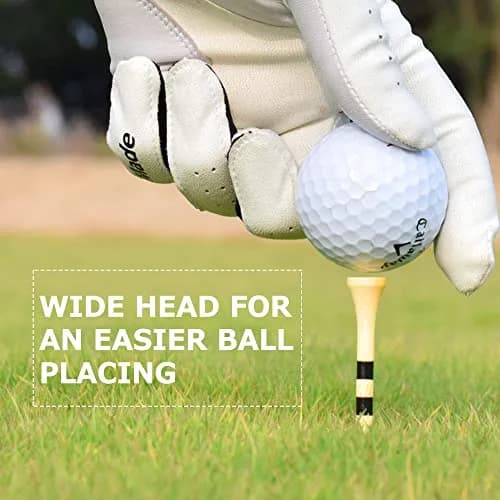 SAPLIZE Bamboo Golf Tees Pack of 150 | Durable & Reliable Golf Accessories thumbnail 5