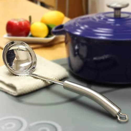 Chantal 4 oz Stainless Steel Soup Ladle Utensil | Ergonomic Handle, Stay-Cool Cement, Dishwasher Safe thumbnail 4