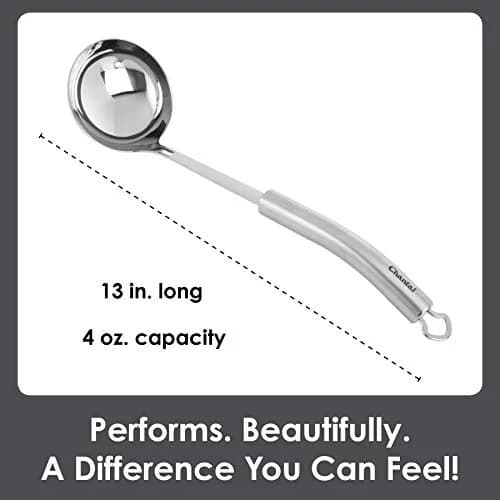 Chantal 4 oz Stainless Steel Soup Ladle Utensil | Ergonomic Handle, Stay-Cool Cement, Dishwasher Safe thumbnail 8