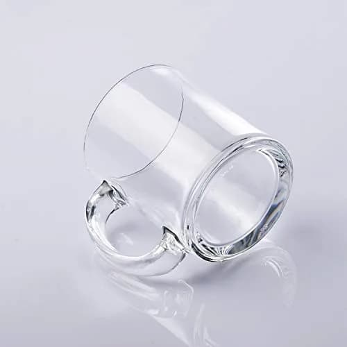 QAPPDA Glass Mug 12 oz | Clear Coffee Mug with Handle for Hot & Cold Drinks thumbnail 3