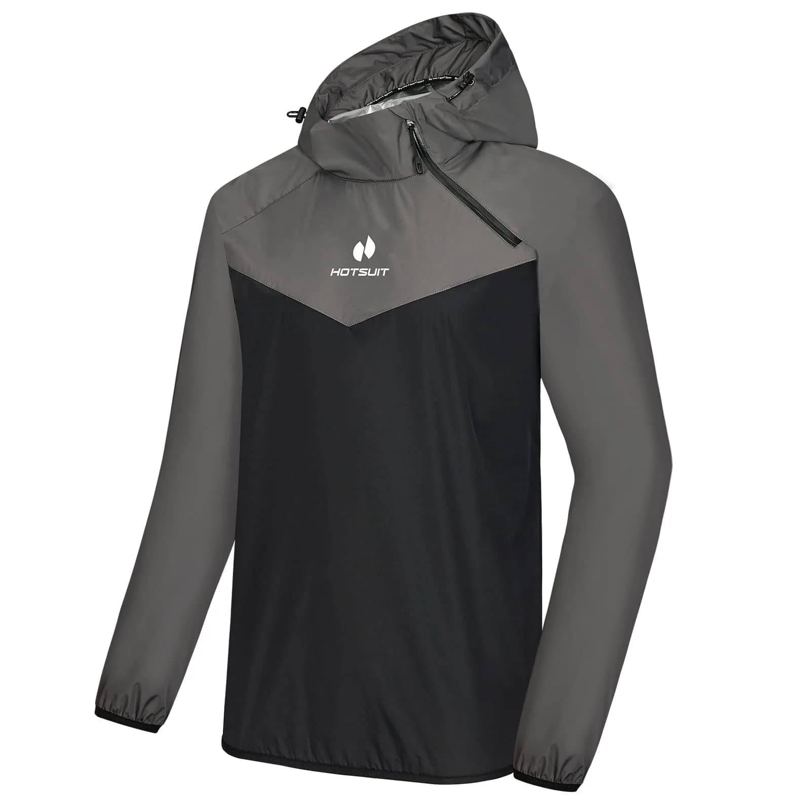 HOTSUIT Men's B. Gray Sauna Suit Jacket Only - 4X-Large for Intense Weight Loss Workouts - main product image