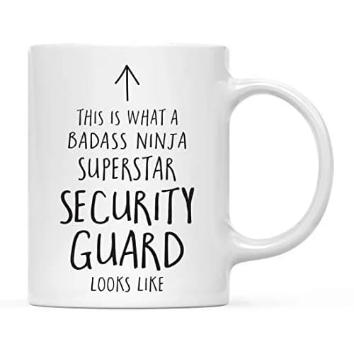 Andaz Press Funny 11oz Ceramic Coffee Mug Gift for Security Guard | Humorous Office Gift thumbnail 1