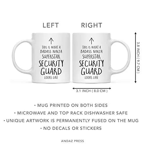 Andaz Press Funny 11oz Ceramic Coffee Mug Gift for Security Guard | Humorous Office Gift thumbnail 5