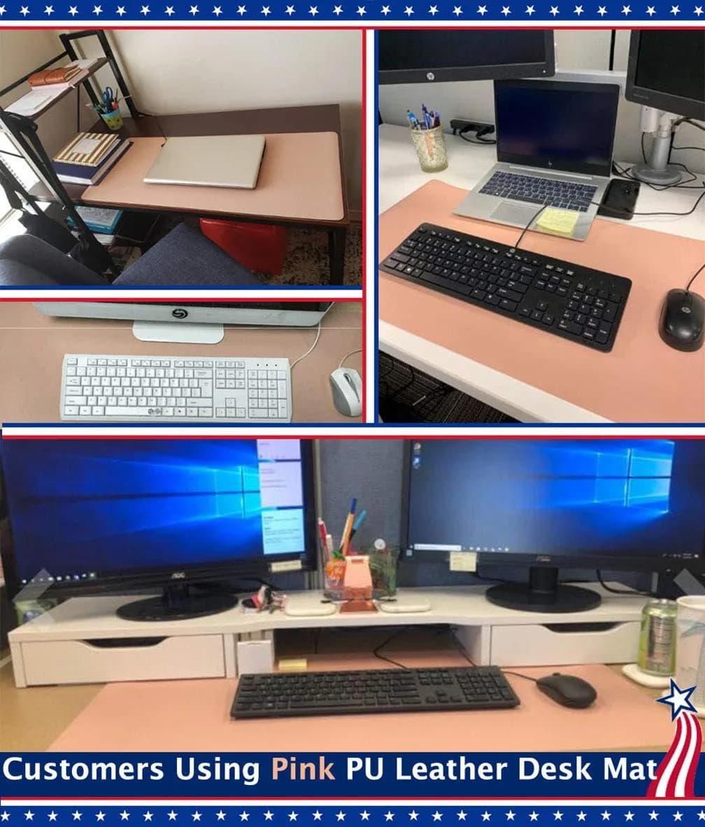 Easy Easy Life PU Leather Desk Pad 81cm x 41cm | Smooth Writing Surface for Office & Home - view 6