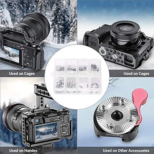 SmallRig 26 Pcs Stainless Steel Camera Screws | 1/4" 3/8" M2 M2.5 M3 M4 | Camera Accessory Kit thumbnail 4