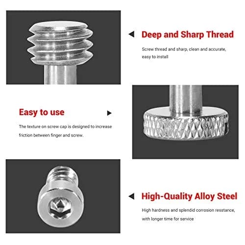 SmallRig 26 Pcs Stainless Steel Camera Screws | 1/4" 3/8" M2 M2.5 M3 M4 | Camera Accessory Kit thumbnail 6