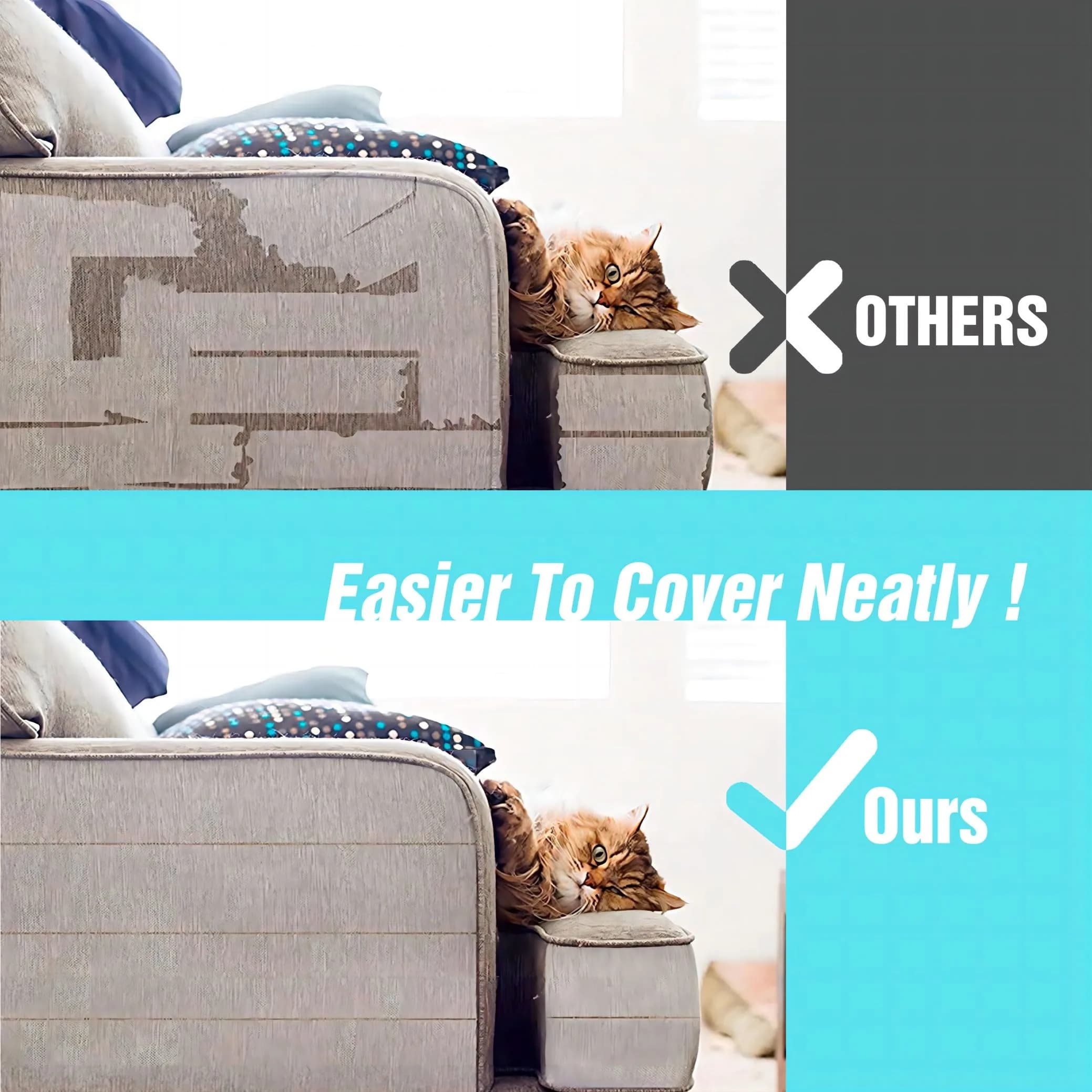 Polarduck Clear Anti-Scratch Tape for Furniture 3 inches x 20 Yards | Train Cats to Stop Scratching - view 7