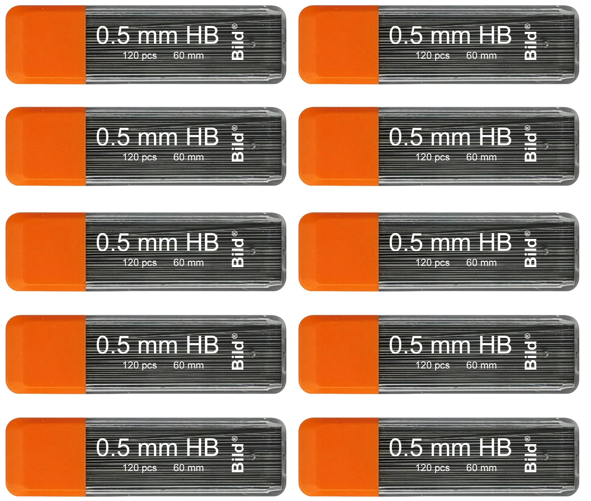 Bild 0.5mm Lead Refills Mega Pack | 1200 Premium HB Graphite Leads for Mechanical Pencils
