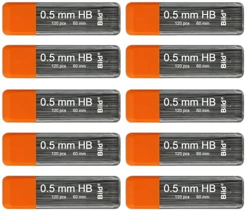 Bild 0.5mm Lead Refills Mega Pack | 1200 Premium HB Graphite Leads for Mechanical Pencils thumbnail 1