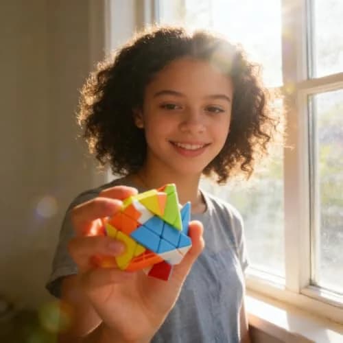 SUN-WAY 4x4 Axis Magic Cube 6.5cm (2.5in) | Educational Brain Teaser Puzzle thumbnail 7