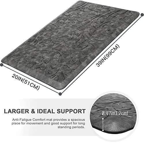 KMAT Anti-Fatigue Kitchen Mat 51cm x 25cm (20" x 1'8") | Cushioned Comfort for Standing Desks thumbnail 2