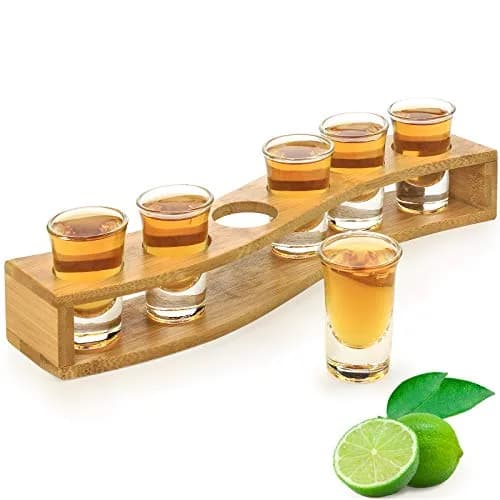LINALL Shot Glasses 6pcs 30ml Heavy Base | Crystal Clear Drinkware for Whisky & Tequila thumbnail 1