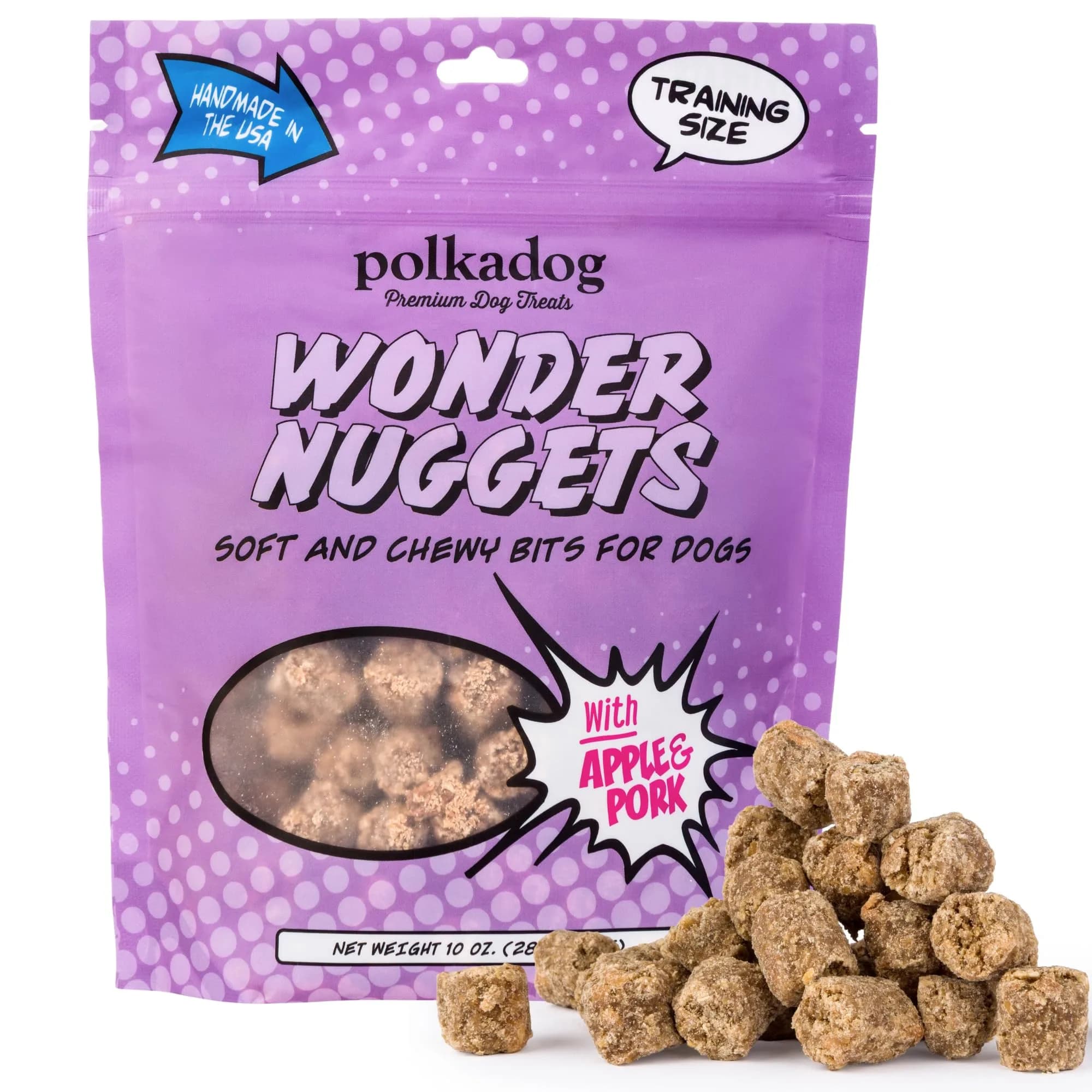 Polkadog Whitefish & Kelp Wonder Nuggets | Soft & Chewy Dog Treats, 10oz — 10 Ounce
