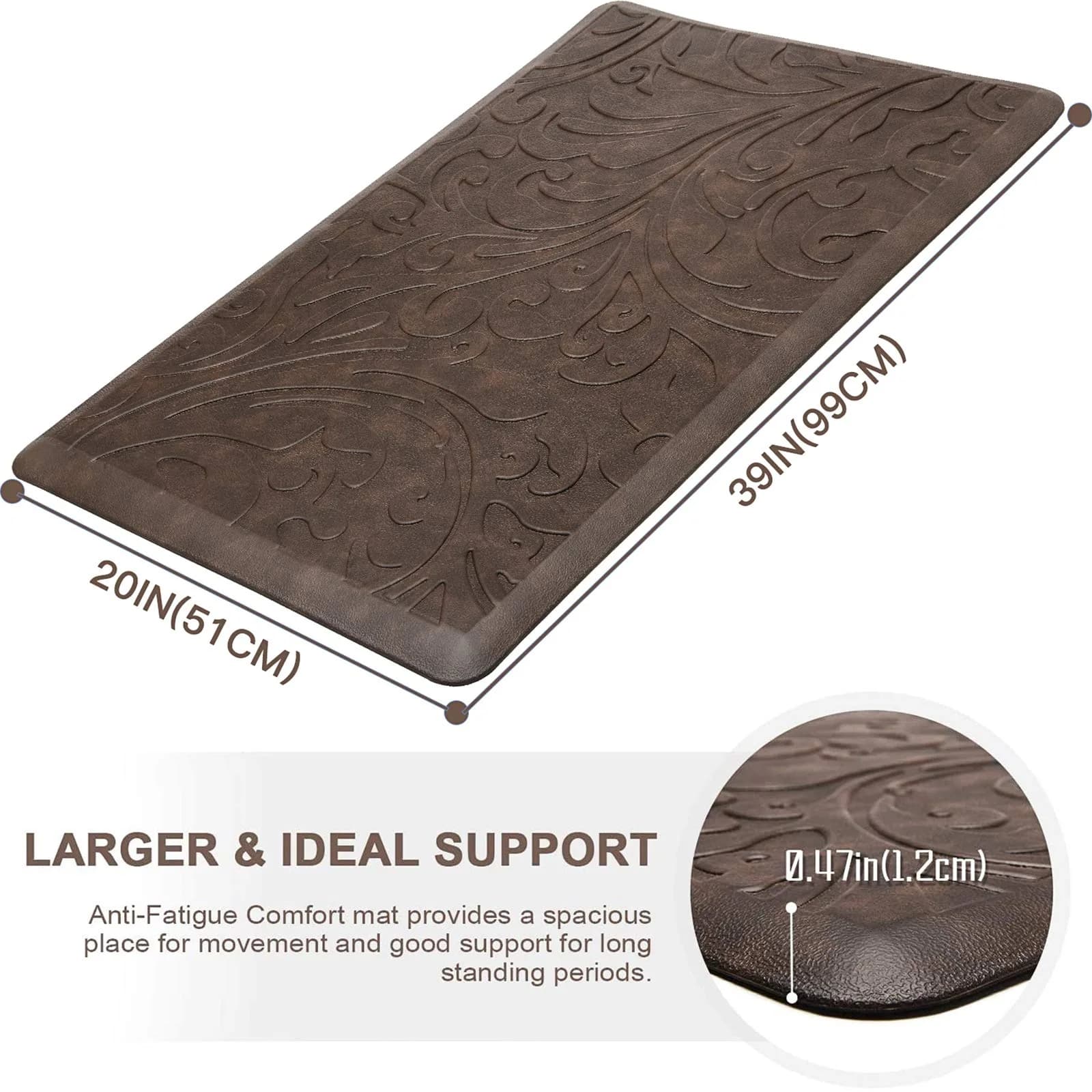 KMAT Anti-Fatigue Kitchen Mat 99cm x 51cm (39" x 20") | Cushioned Comfort Standing Rug for Home & Office - view 2