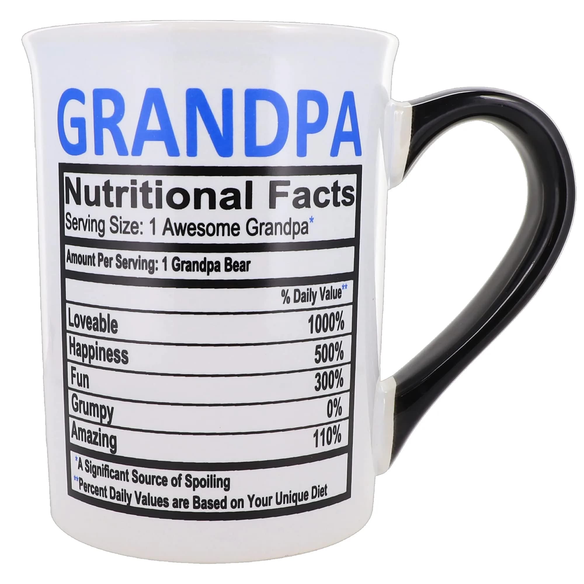 Cottage Creek Grandpa Mug, 16oz Ceramic | Durable & Sentimental Coffee Cup for Grandparents — White