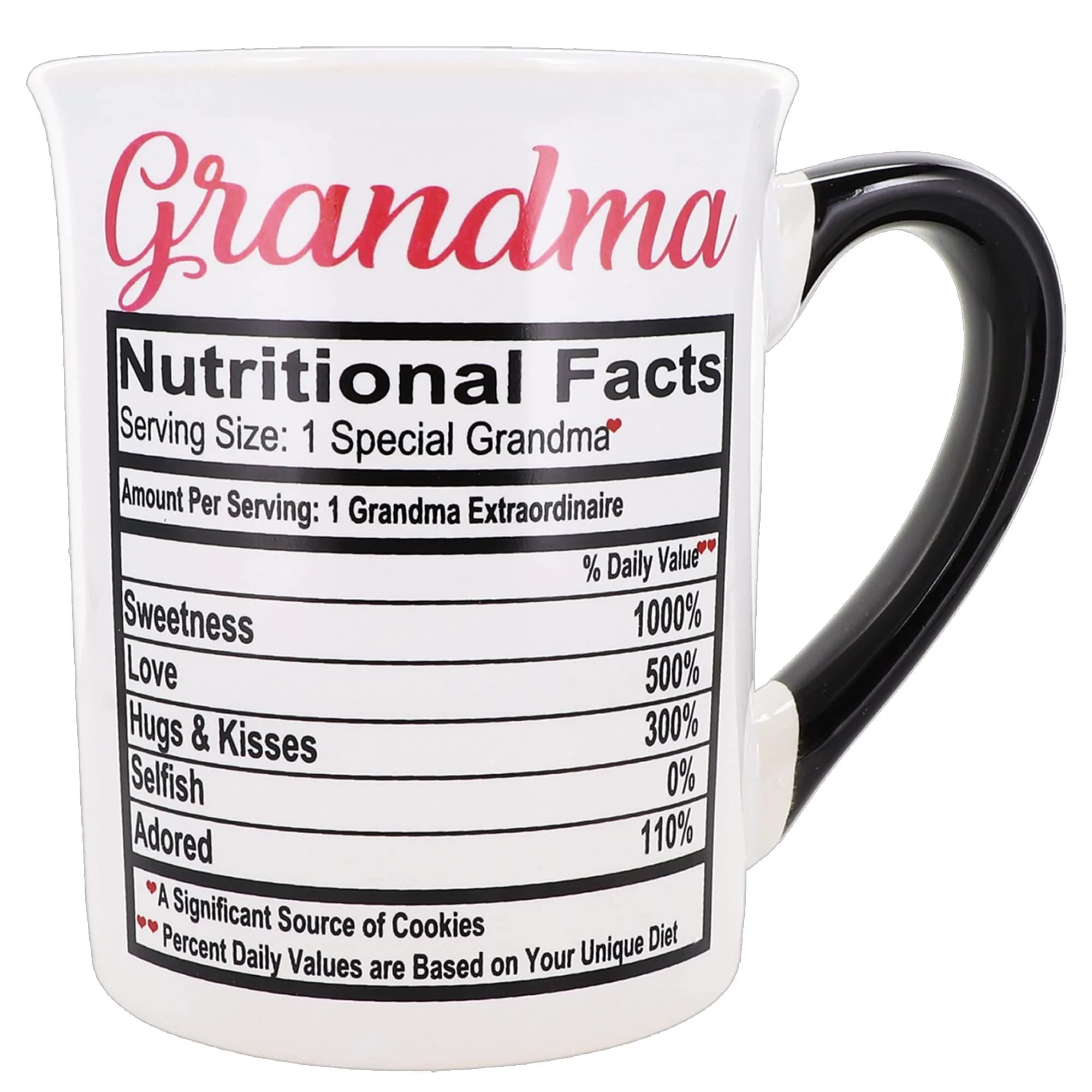 Cottage Creek Grandma Coffee Mug, 16oz Ceramic | Heartwarming Gift for Grandma — White
