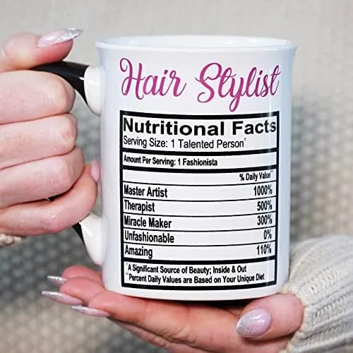 Cottage Creek Hairstylist Mug, 16 oz, Ceramic, Microwave Safe | Perfect for Hair Salon Gifts thumbnail 7