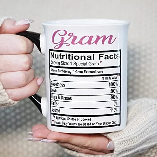Cottage Creek Gram Coffee Mug Ceramic 473ml (16 oz) | Adorable Double-Sided Gram Design thumbnail 6