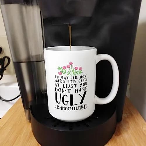 ThisWear At Least Don't Have Ugly Grandchildren 15oz Coffee Mug | Funny Gift for Grandparents (70-120 chars) thumbnail 5