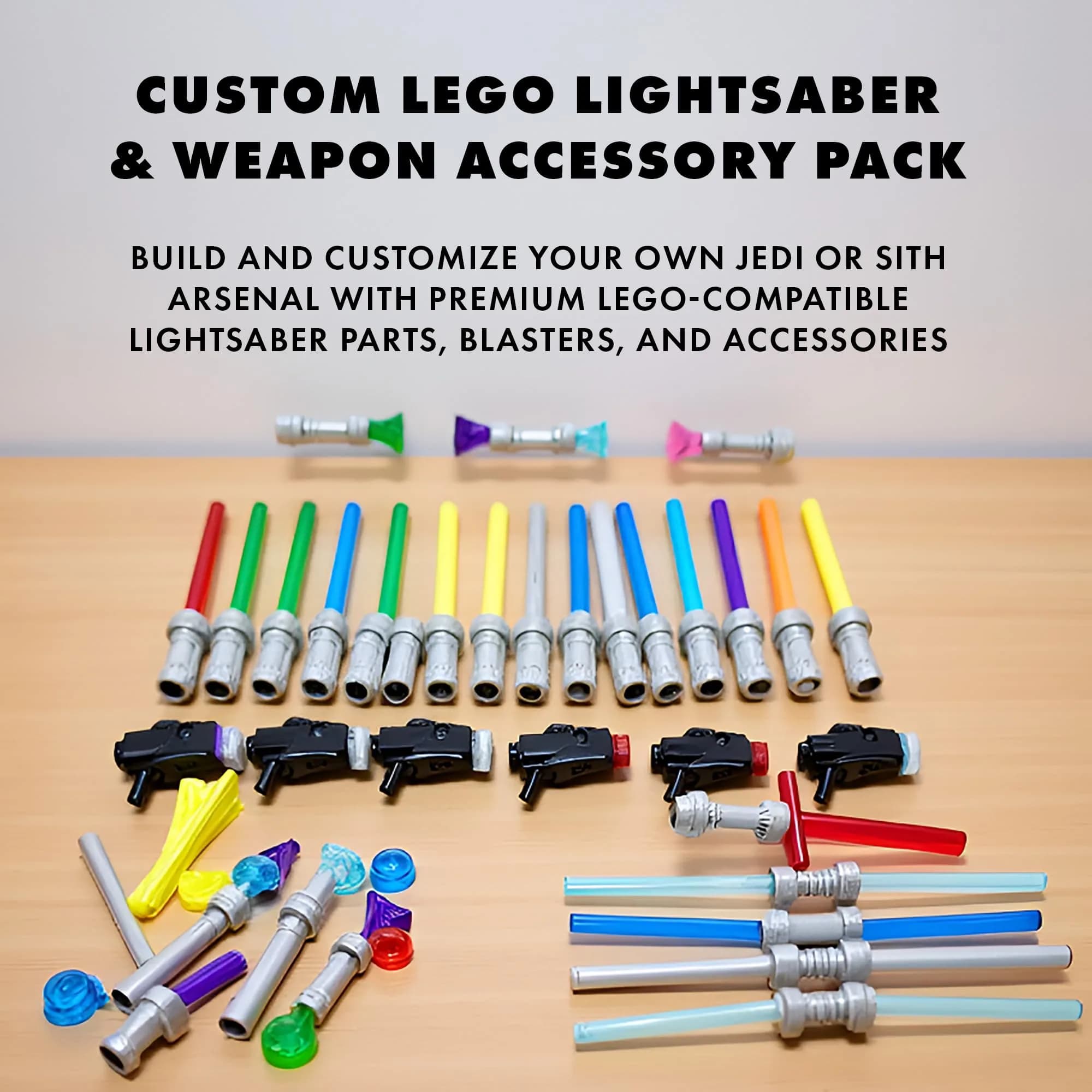 Brick Loot Light Sword & Blaster Pack Building Block Accessories 75pcs | ASTM-Tested Educational Toy - view 5