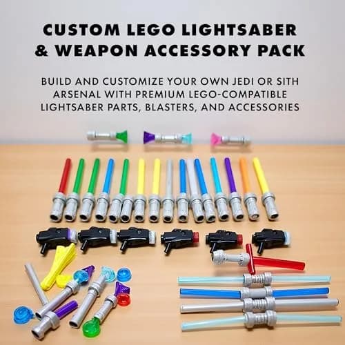 Brick Loot Light Sword & Blaster Pack Building Block Accessories 75pcs | ASTM-Tested Educational Toy thumbnail 5