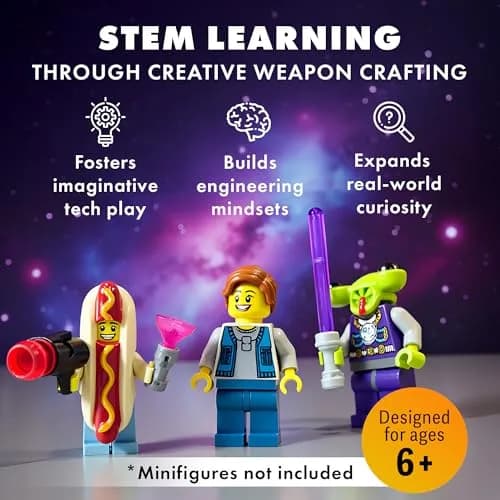 Brick Loot Light Sword & Blaster Pack Building Block Accessories 75pcs | ASTM-Tested Educational Toy thumbnail 2