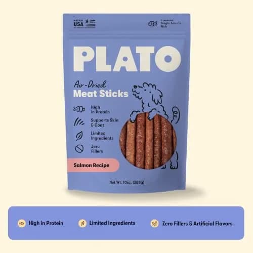 PLATO Meat Sticks Lamb Dog Treats 10 oz | High-Protein Air-Dried Soft Chews with Omega Fish Oil thumbnail 7
