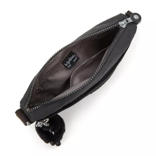 Kipling Sebastian Crossbody Bag Black Noir 21.59cm (8.5")H x 12.7cm (5")W x 4.45cm (1.75")D | Lightweight & Durable Nylon Messenger thumbnail 5