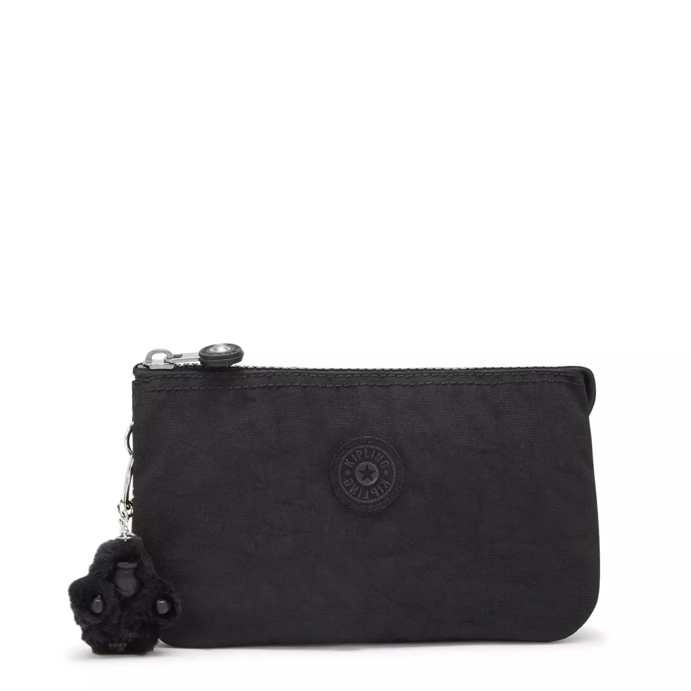 Kipling Creativity Large Pouch, Black Noir | Water Resistant Nylon Travel Organizer — BLACK NOIR