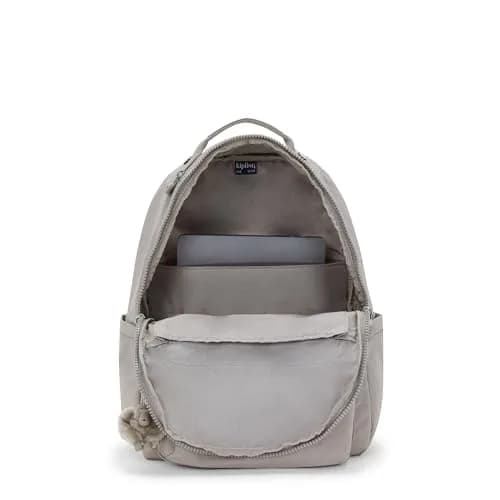 Kipling Seoul Large Laptop Backpack 25L (0.9 cu ft) | Water-Resistant Grey Bag for 15" Laptops thumbnail 4