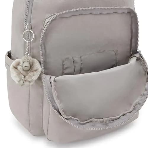 Kipling Seoul Large Laptop Backpack 25L (0.9 cu ft) | Water-Resistant Grey Bag for 15" Laptops thumbnail 5