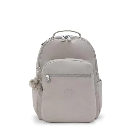 Kipling Seoul Large Laptop Backpack 25L (0.9 cu ft) | Water-Resistant Grey Bag for 15" Laptops thumbnail 1