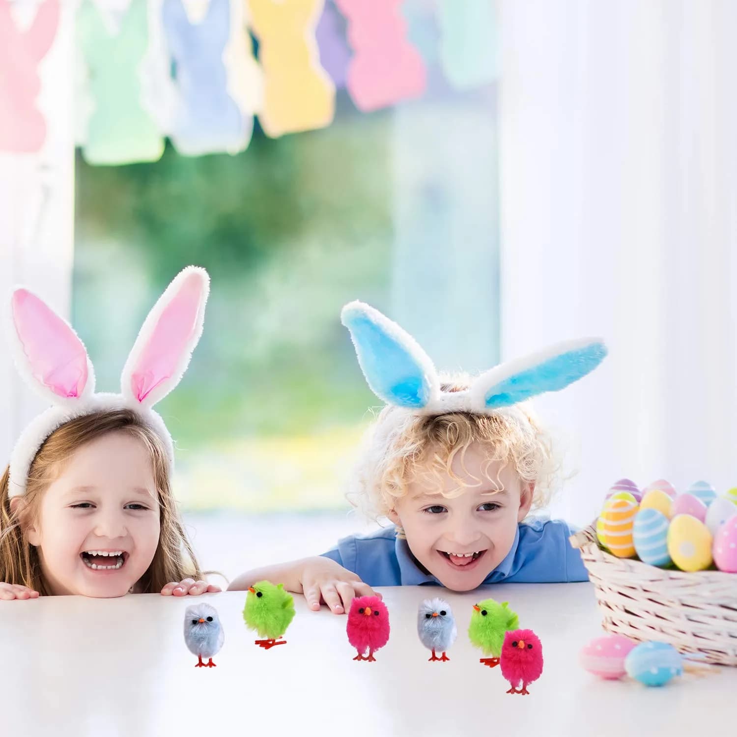 TUPARKA 36Pcs Mini Easter Chicks 1.2" Vibrant Colors | ASTM Tested Safe Plush Toy - view 6