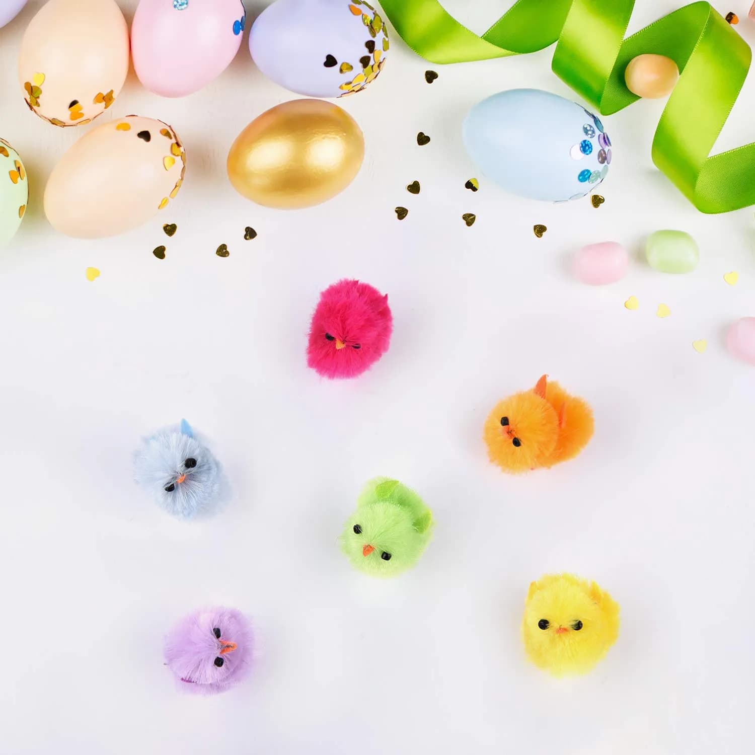 TUPARKA 36Pcs Mini Easter Chicks 1.2" Vibrant Colors | ASTM Tested Safe Plush Toy - view 7