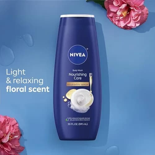 NIVEA Nourishing Care Body Wash with Nourishing Serum, 60 fl oz (1.77 L) | Hydrates Dry Skin thumbnail 9