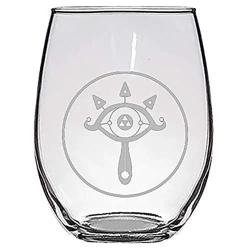 Hat Shark Truthful Eye Legendary Royal Ninja Tribe Video Game Parody - Laser Engraved Stemless Wine Glasses | 21 oz Dishwasher Safe thumbnail 1