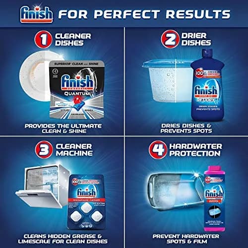 Finish All in 1 Dishwasher Tablets 38 Count | Deep Clean & Shine for Indian Kitchens thumbnail 6