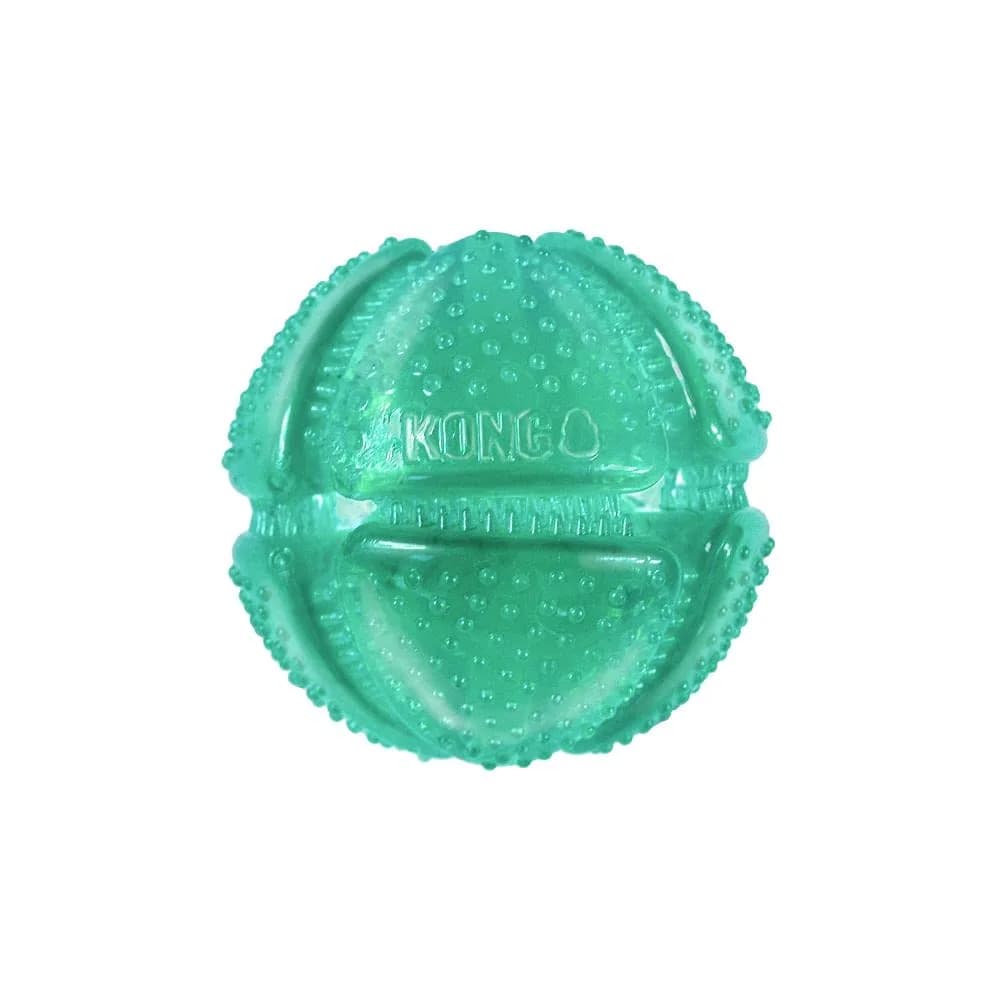 KONG Squeezz Dental Ball for Medium/Large Dogs | Flexible Teeth Cleaning Chew Toy — Medium/Large