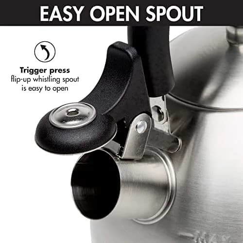 Primula Stewart Whistling Tea Kettle 1.5-Quart (1.42 L) | Fast Boil Stainless Steel Stovetop Kettle thumbnail 6