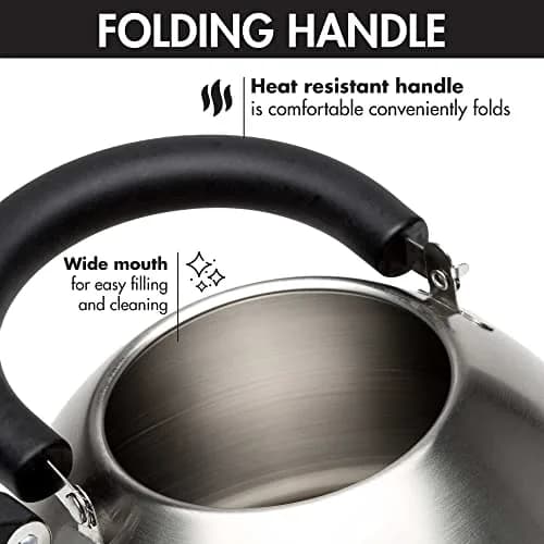 Primula Stewart Whistling Tea Kettle 1.5-Quart (1.42 L) | Fast Boil Stainless Steel Stovetop Kettle thumbnail 7